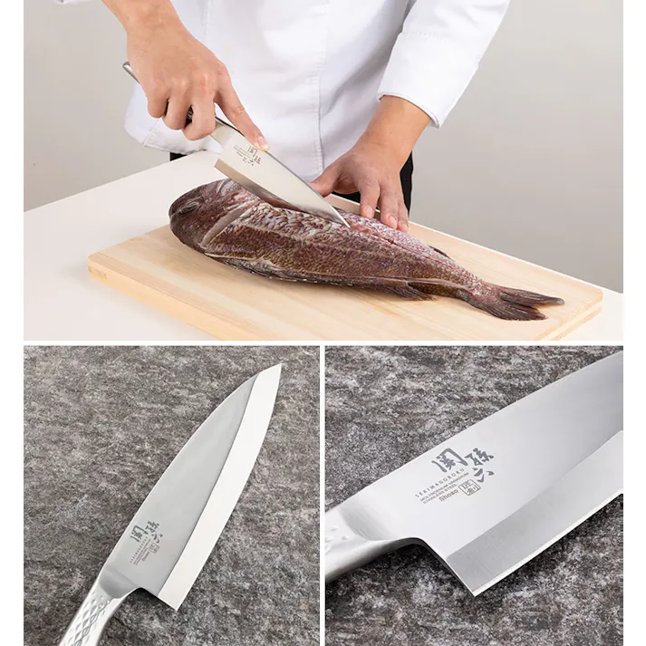 関孫六 匠創 出刃 180mm ステンレス AK1132 貝印 kai【和包丁 片刃 出刃包丁 魚 捌き 包丁 18cm オールステンレス 一体型 食洗機対応 日本製】