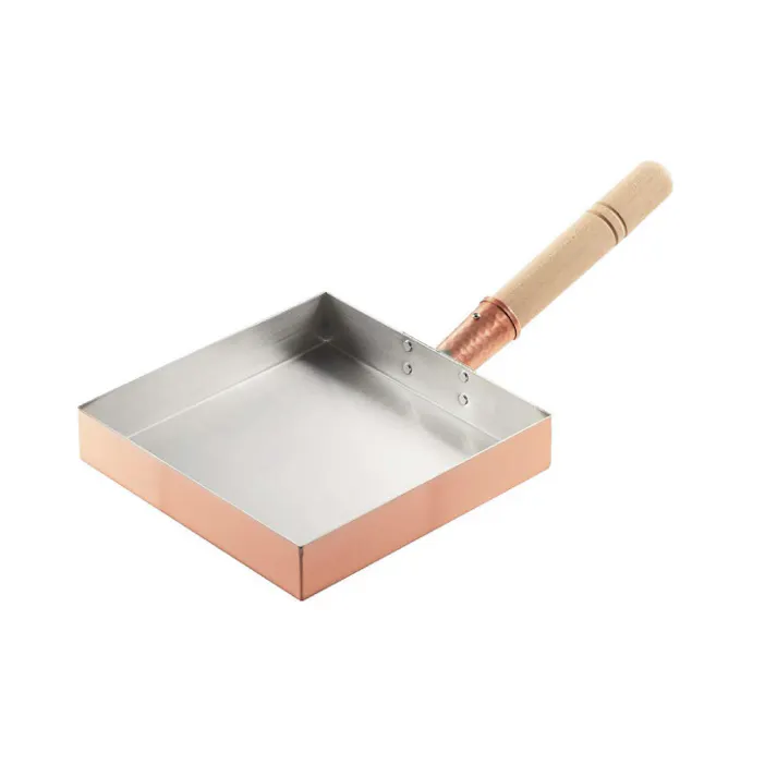 工房アイザワ 純銅玉子焼 関東型 18cm 直火専用 70082【銅 玉子焼き 卵焼き フライパン 卵焼き器 正方形 アイザワ 日本製】