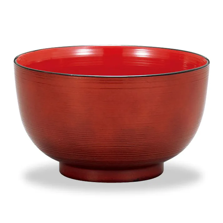 レンジ刷毛目どんぶり 春慶 M14495-6 ミタニ 漆器【どんぶり鉢 丼 食洗機対応 和食器 電子レンジ 日本製】