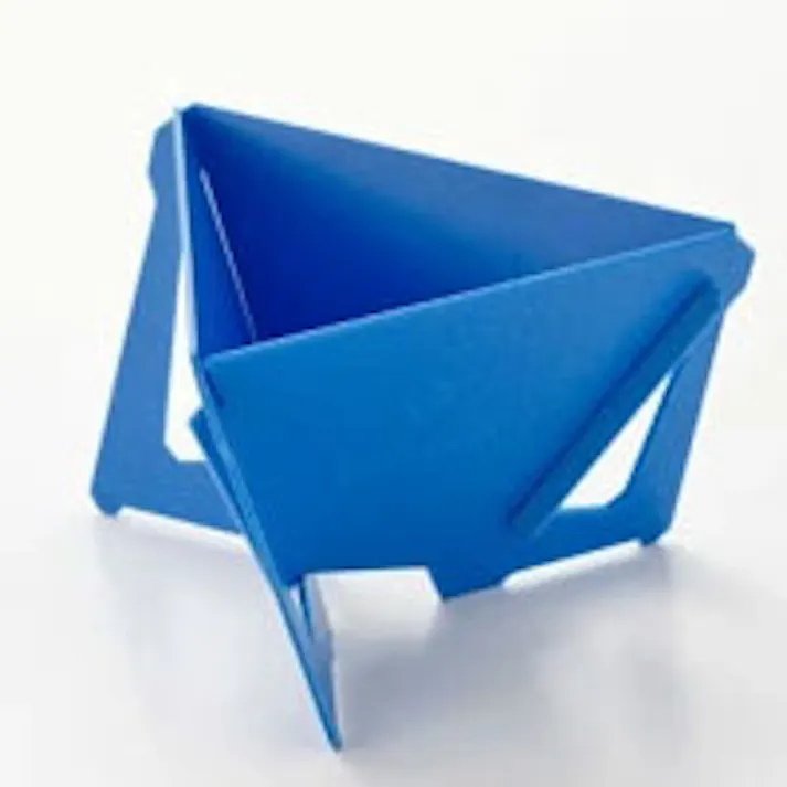 Tetra Drip テトラドリップ 1.5cup 01P【コーヒー ドリッパー アウトドア 珈琲ドリッパー 一人用 組立式 携帯 ポータブル プラスチック MUNIEQ ミュニーク】 ブルー