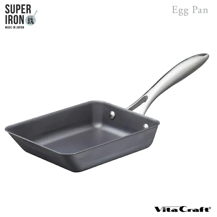 ビタクラフト スーパー鉄 エッグパン ガス火 IH対応 Vita Craft NO.2009【玉子焼き器 鉄フライパン 卵焼き 窒化鉄 お手入れ簡単 鉄製 調理器具 日本製 PFASフリー】