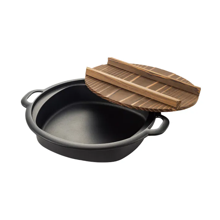 岩鋳 すき焼兼用餃子鍋 直火 IH対応 南部鉄器【すき焼き鍋 餃子鍋 卓上鍋 鋳鉄 日本製】