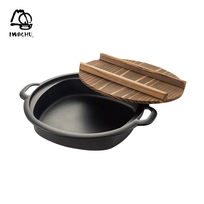 岩鋳 すき焼兼用餃子鍋 直火 IH対応 南部鉄器【すき焼き鍋 餃子鍋 卓上鍋 鋳鉄 日本製】