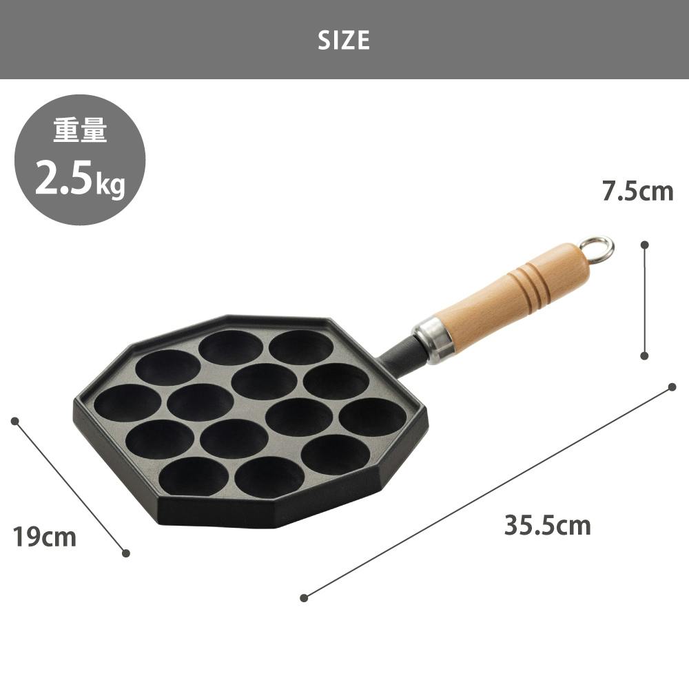 楽天市場】たこ焼き フライパンの通販 蛸 人形焼き たこ型フライパン 鉄製