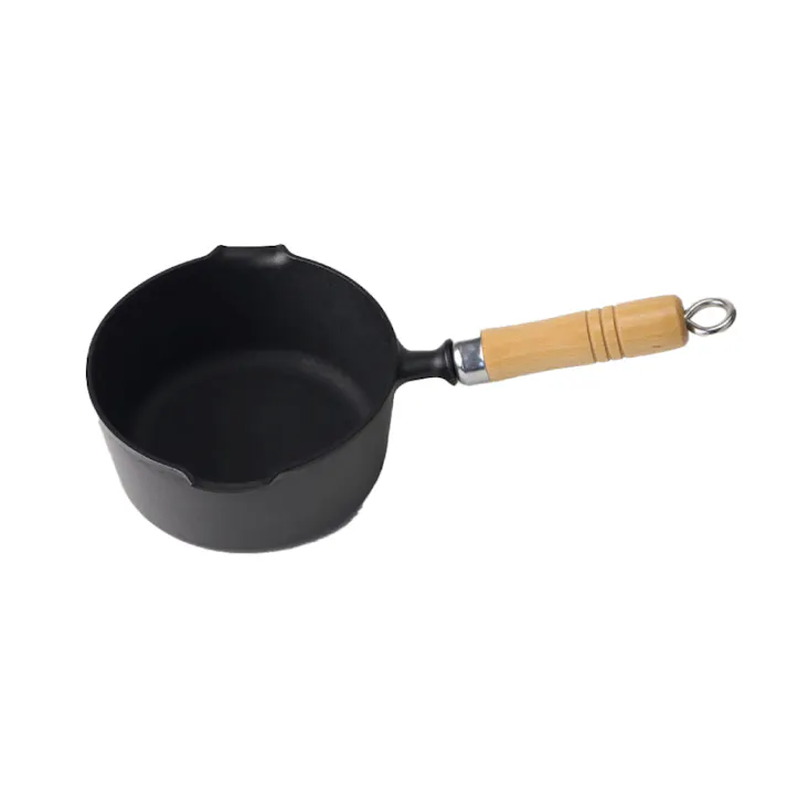 岩鋳 片手鍋 16cm 木柄付 直火 IH対応 南部鉄器【片手鍋 天ぷら鍋 南部鉄 鋳鉄 鉄分補給 IH ガス火 日本製】