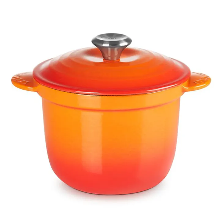 ルクルーゼ ココット・エブリィ 18 LE CREUSE COCOTTE EVERY【両手鍋 鍋 なべ 鋳物鍋 ガス火 IH対応 オーブン 揚げ物 煮物 深型】 オレンジ