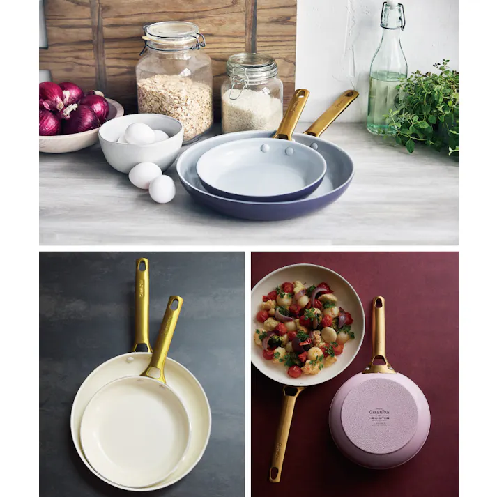 グリーンパン パドヴァ フライパン 20cm IH対応 GREENPAN【フライパン 鍋 直火 オーブン調理 調理器具 アルミ セラミックコーティング PFOA PFASフリー フッ素不使用】 クリームホワイト