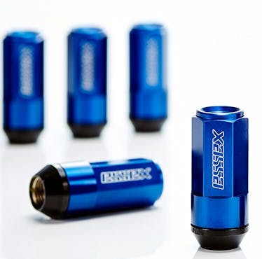 CRS ESSEX  M12×1.5 5穴 2PCシェルナット ミドル クローズ/RED　ポーチ付