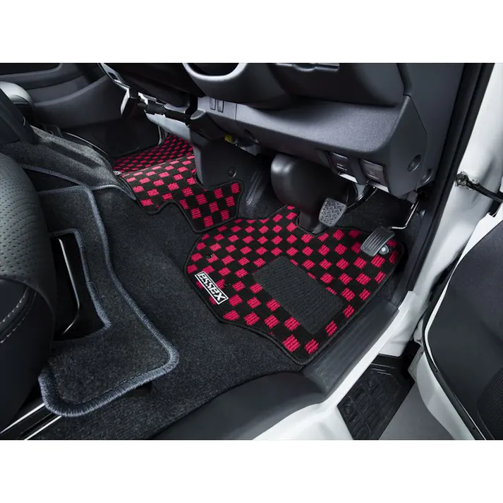CRS ESSEX ハイエース CRS ナローS-GL用フロアマット ssレッド/フチレッド