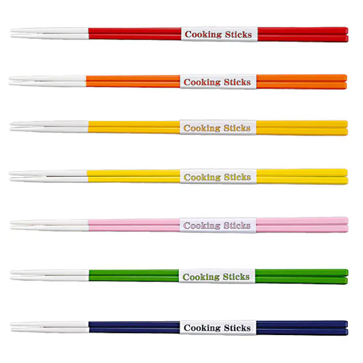 福井クラフト Cooking Sticks 菜箸 30cm クッキングスティック【食洗機対応 さいばし 耐熱 樹脂 日本 カラフル 日本製】 チェリー