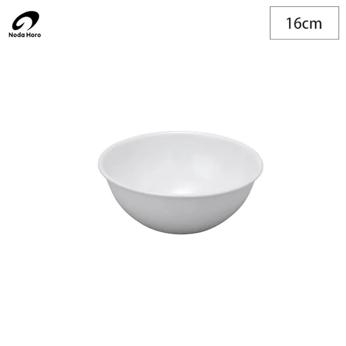 野田琺瑯 ホワイトシリーズ ボウル 全白 16cm 0.75L BO-16W【調理調理用品 調理ツール 琺瑯 ボール キッチンホーロー白 オーブン調理 日本製】