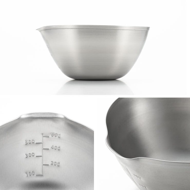 アイカタ ステンレス 片口ボウル 大 1000ml 目盛付き ヨシカワ PD3021