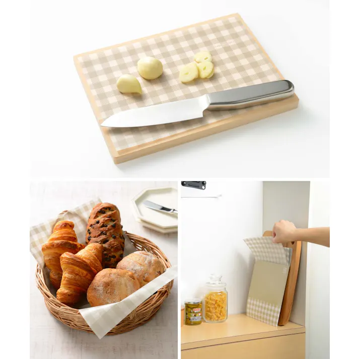 オークス レイエ まな板シート レギュラー 50枚入 LES3208【まな板シート 使い捨て ワックスペーパー キッチン 台所 leye AUX 日本製】