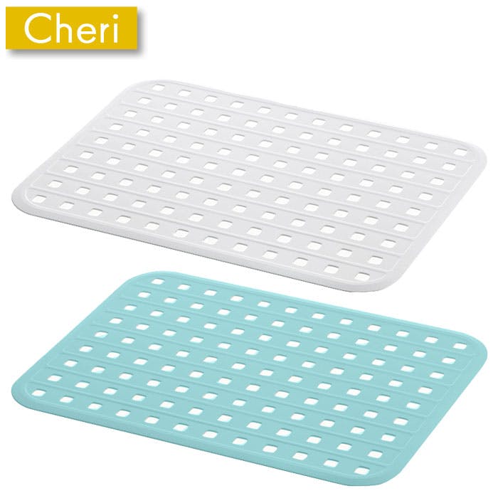リッチェル シェリー シンクマット ホワイト・ミントブルー Cheri Richell 16960-5 16961-2シンクマットホワイト 水まわり品・水切りかご リッチェル シェリー シンクマット ホワイト・ミントブルー Cheri Richell 16960-5 16961-2シンクマットホワイト 水まわり品・水切りかご