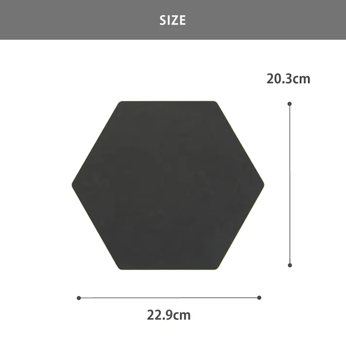 エピキュリアン 六角カッティングプレート S ブラック epicurean【まな板 薄型 軽量 木製 カッティングボード サーブボード プレート まないた 食洗機対応 熱湯消毒可】