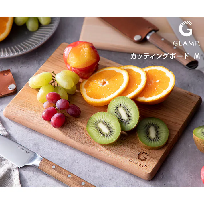 GLAMP. グランプ カッティングボード LIMON ひのき さくら【木製 まな板 桧 桜 軽量 コンパクト 小さめ アウトドア キャンプ 調理】 ひのき
