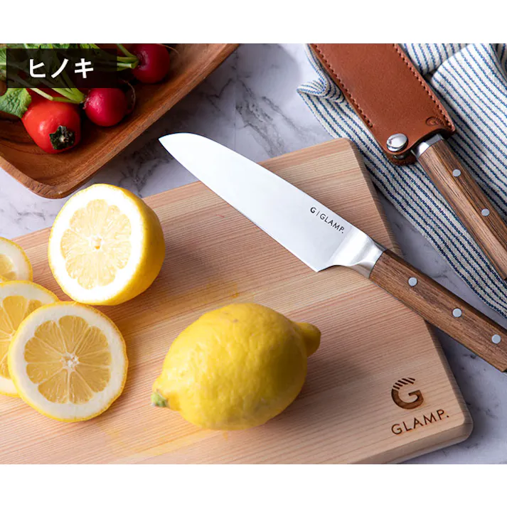 GLAMP. グランプ カッティングボード LIMON ひのき さくら【木製 まな板 桧 桜 軽量 コンパクト 小さめ アウトドア キャンプ 調理】 ひのき