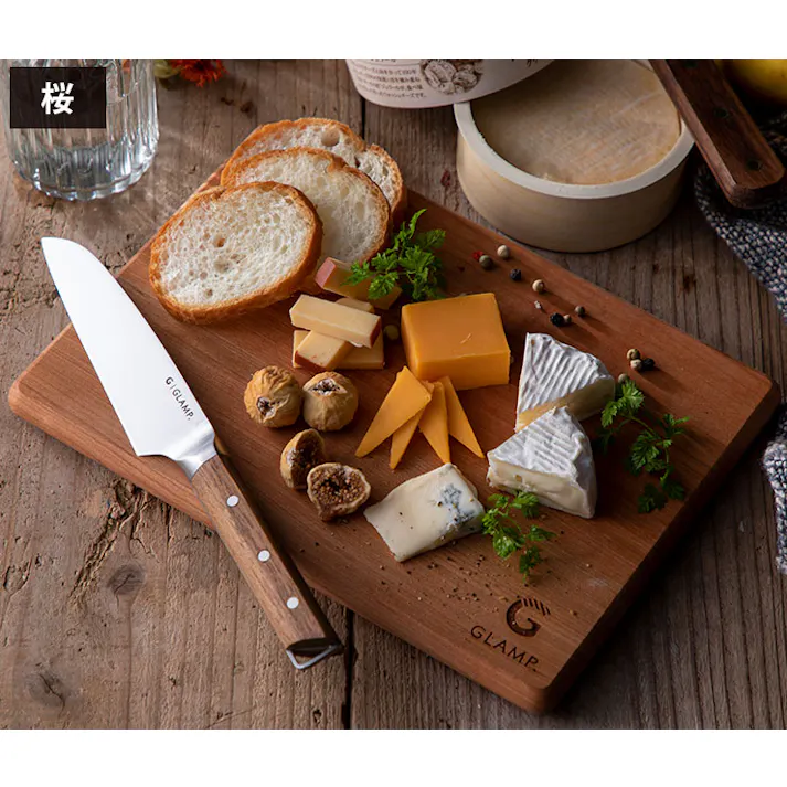 GLAMP. グランプ カッティングボード LIMON ひのき さくら【木製 まな板 桧 桜 軽量 コンパクト 小さめ アウトドア キャンプ 調理】 ひのき