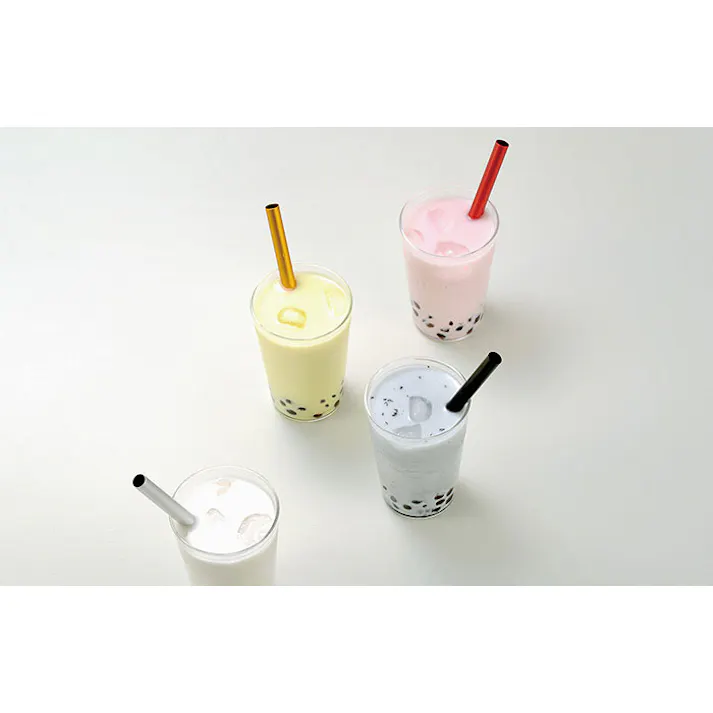 クール&シェイクストロー タピオカストロー 11mm アルミ ストロー 北陸アルミニウム【ホクア マイストロー エコ 洗える 繰り返し使える 日本製】 マットブラック