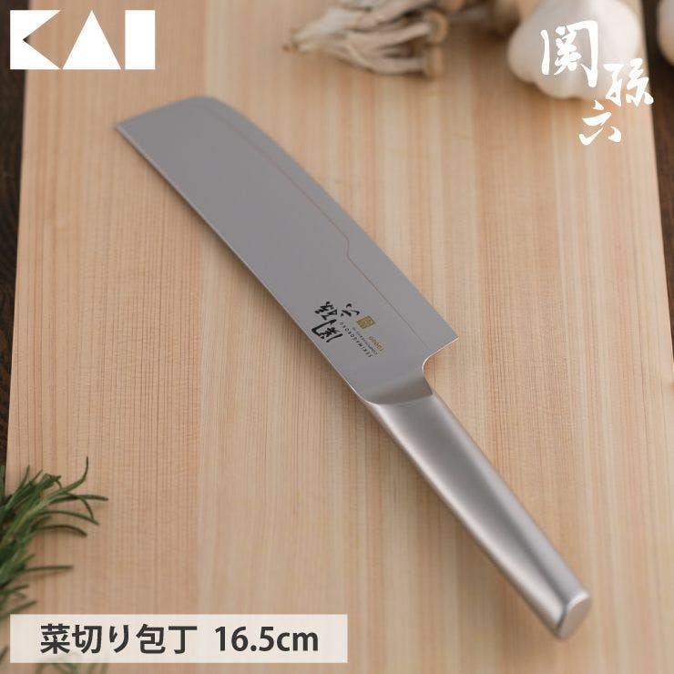 関孫六 10000ST 菜切り包丁 165mm オールステンレス 貝印 AB5294 KAI 【包丁 ステンレス 両刃 16.5cm 野菜 菜切包丁  菜刃 薄刃 日本製 食洗機対応】 | 包丁・ハサミ・調理器具・製菓用品 通販 | ホームセンターのカインズ