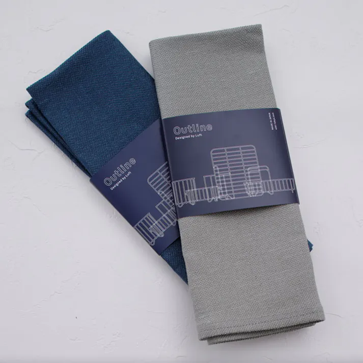 アウトライン 05 リネンライナー 大木製作所 Outline LINEN LINER メール便【水切り キッチン 水切りマット 日本製】ブルーグレー