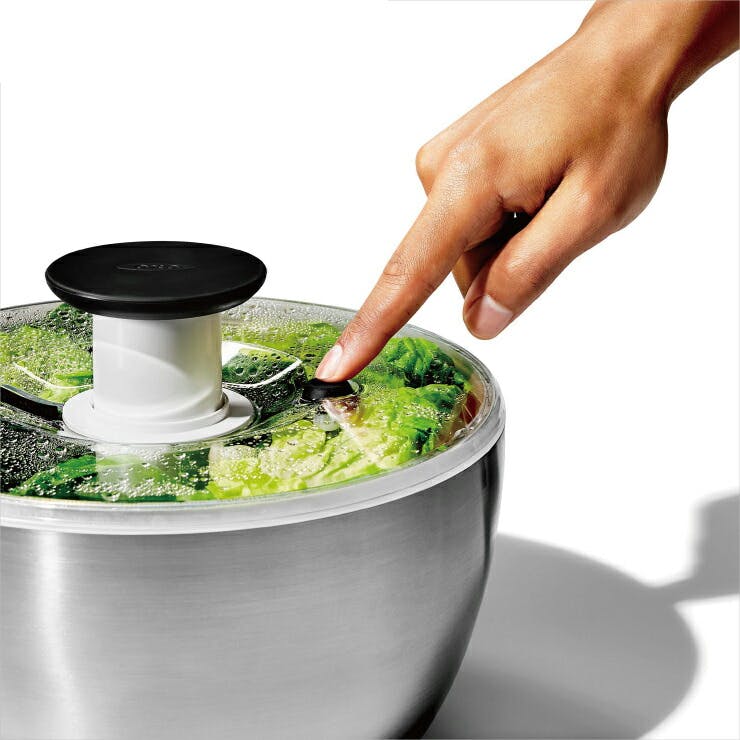 オクソー ステンレスサラダスピナー 1071497 OXO【野菜水切り器 サラダ