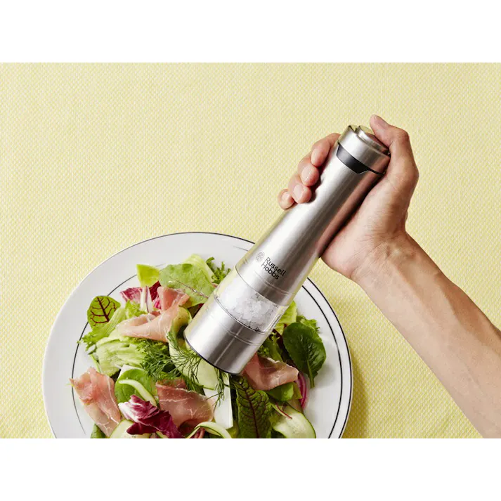 ラッセルホブス 電動ミル ソルト&ペッパー 1本 Russell Hobbs 7921JP【キッチン家電 電動ミル ペッパー 電動ミル 岩塩 ステンレス】