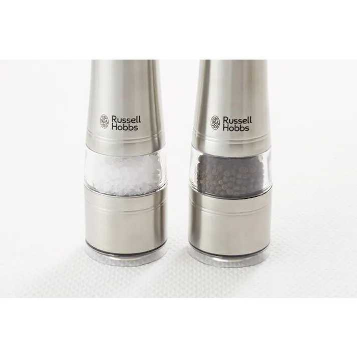 ラッセルホブス 電動ミル ソルト&ペッパー 1本 Russell Hobbs 7921JP【キッチン家電 電動ミル ペッパー 電動ミル 岩塩 ステンレス】