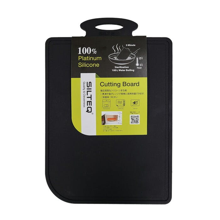 きれいのミカタ 煮沸消毒できるミニまな板 プラチナシリコン Sサイズ SILTEQ メール便【電子レンジ除菌 食洗機対応 ミニ 小 耐熱 カッティングボード シルテック】 ホワイト