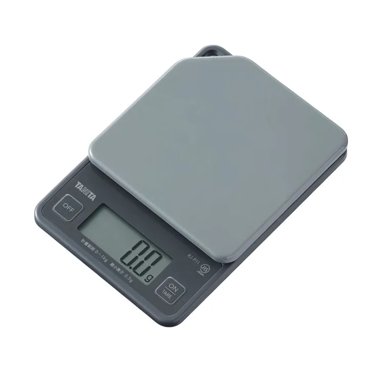 タニタ デジタルクッキングスケール 1kg KJ-P11 TANITA【クッキングスケール 計量器 デジタル キッチンスケール はかり】 ダークグレー