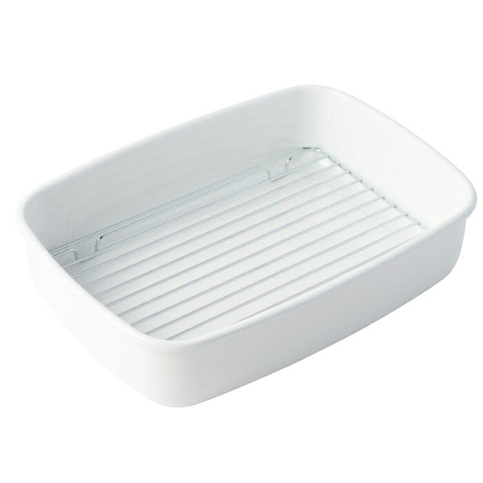 富士ホーロー アミ付き ホーロー容器 L 1.6L【天ぷらバット