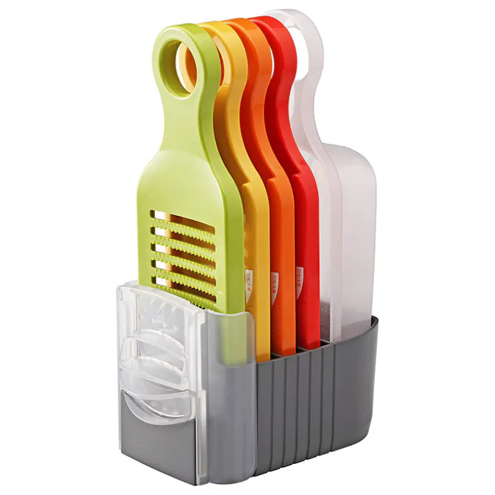 野菜調理器 Qシリーズ Aセット 愛工業【スライサー セット 千切り おろし器 薄切り 大根おろし 調理ツール 日本製】