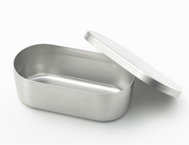 ヨシカワ and アンド ステンレスながまる缶 AN0203【ミニ 保存