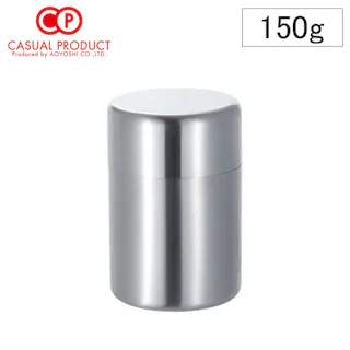 CASUAL PRODUCT ステンレス お茶缶 つや消し 150g【400ml ステンレス 茶葉 保存容器 キャニスター 茶筒 カジュアルプロダクト 青芳製作所】