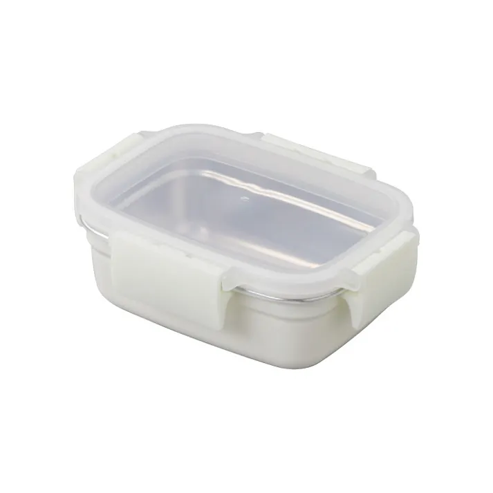 レンジ対応 ステンレス 保存容器 0.5L MEAL BOX アピデ ククナ KKN-SC050【容器 耐熱 冷凍 密閉容器 4点ロック ランチボックス 調理容器 オーブン調理 電子レンジ対応 食洗機対応】MEALBOX0.5L