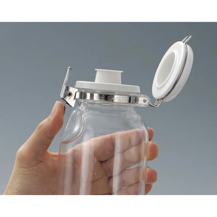 ワンプッシュ便利びん 500 セラーメイト 星硝 Cellar mate【密閉容器 ガラス瓶 蓋付 調味料ボトル ドレッシングボトル 保存容器 500ml 耐熱 日本製】 1本