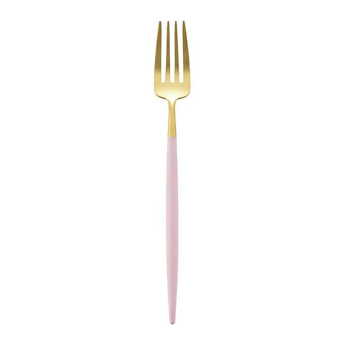 クチポール ゴア デザートフォーク ピンク×ゴールド Cutipol GOA GO.07 PKGB【カトラリー フォーク デザート ステンレス 金 食器 正規品】