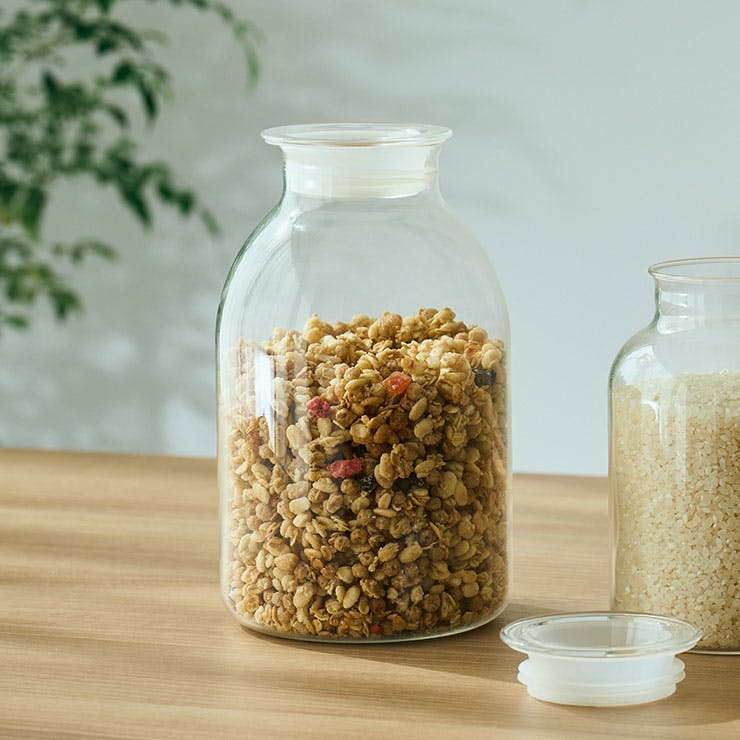 ハリオ ガラスのある生活 ガラスの手仕事保存びん クリア 2000ml HARIO