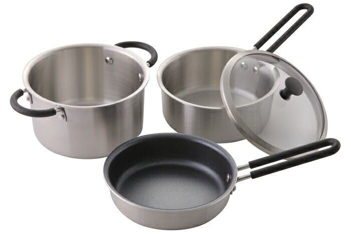 貝印 o.e.c. minima ミニマ 3点セット ガラス蓋付き DY5209【IH対応