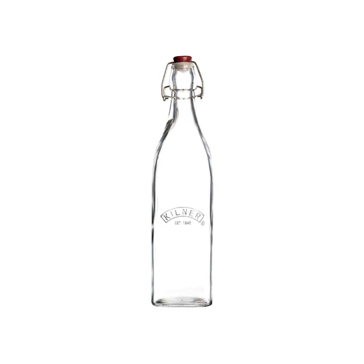キルナー スクエア クリップトップボトル 550ml 38-2028-00 KILNER SQUARE CLIP TOP BOTTLE【ガラスボトル 調味料入れ オイルボトル 調味料ボトル ガラス ガラス瓶】550ml
