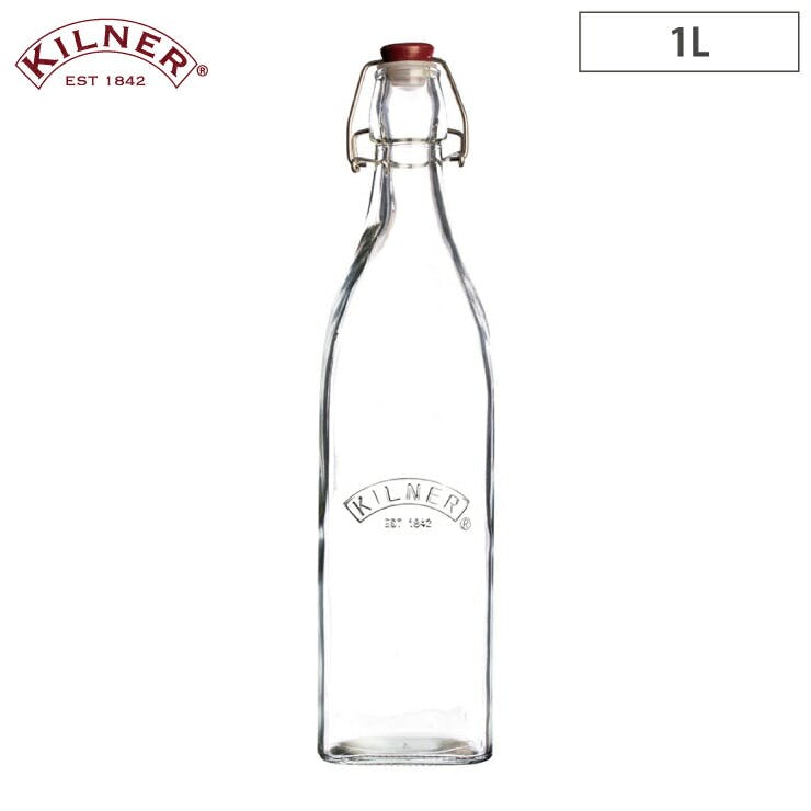 キルナー スクエア クリップトップボトル 1L 38-2029-00 KILNER