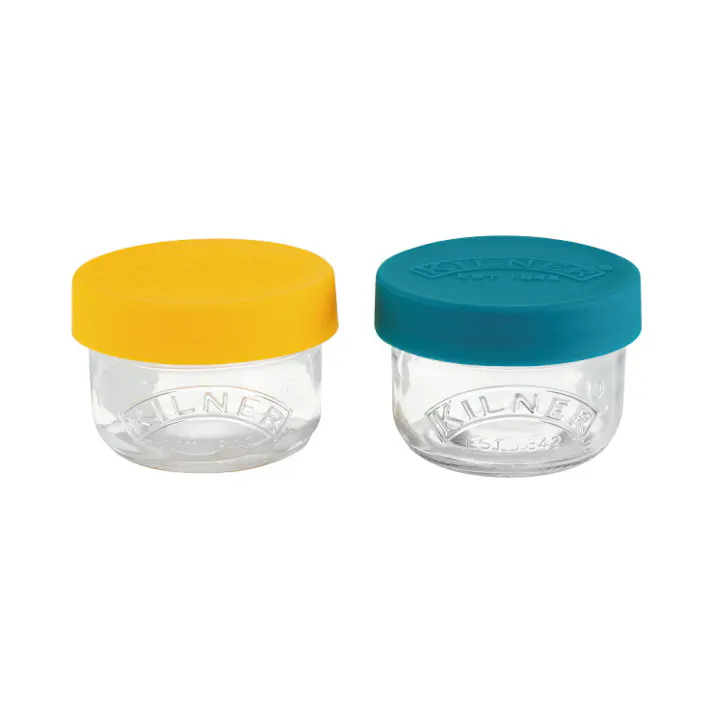 キルナー スナック&ストア ポット 125ml 2個セット 38-2191-00 KILNER SET OF 2 SNACK AND STORE POTS【果実酒 小分け ビン ガラス 保存瓶 オイルボトル】2個セット