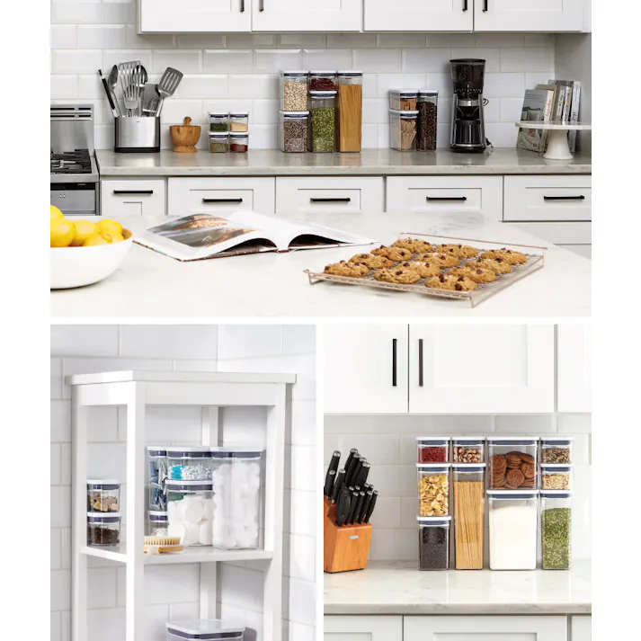 オクソー ポップコンテナ POP2 レクタングル ショート 1.6L OXO 11234600【保存容器 密閉 フードコンテナ プラスチック 大容量 食品保存容器 フードストッカー 密閉保存容器】