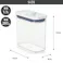 オクソー ポップコンテナ POP2 スリムレクタングル ショート 1.1L OXO 11234900【保存容器 密閉 フードコンテナ プラスチック 食品保存容器 フードストッカー 密閉保存容器 調味料 保存】