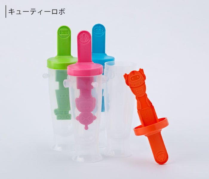 アイスキャンディメーカー 4本 キューティロボ 逸品社 シュガーランド