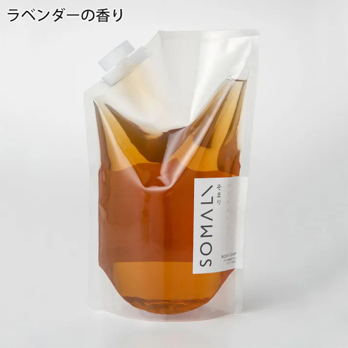 SOMALI そまり ボディ用液体石けん 詰め替え用 1000ml ひのきの香り/ラベンダーの香り 木村石鹸【ボディソープ 液体石鹸 ボディケア 日本製】 ラベンダーの香り