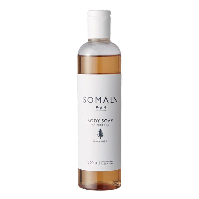 SOMALI そまり ボディ用液体石けん 300ml ひのきの香り
