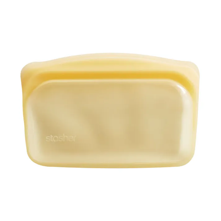 スタッシャー シリコーンバッグ EZスナック 293.5ml stasher EZシリーズ【シリコン 保存袋 保存容器 密閉 オーブン レンジ 食洗機対応 シリコンバッグ フリーザーバッグ ジップバッグ】 イエロー