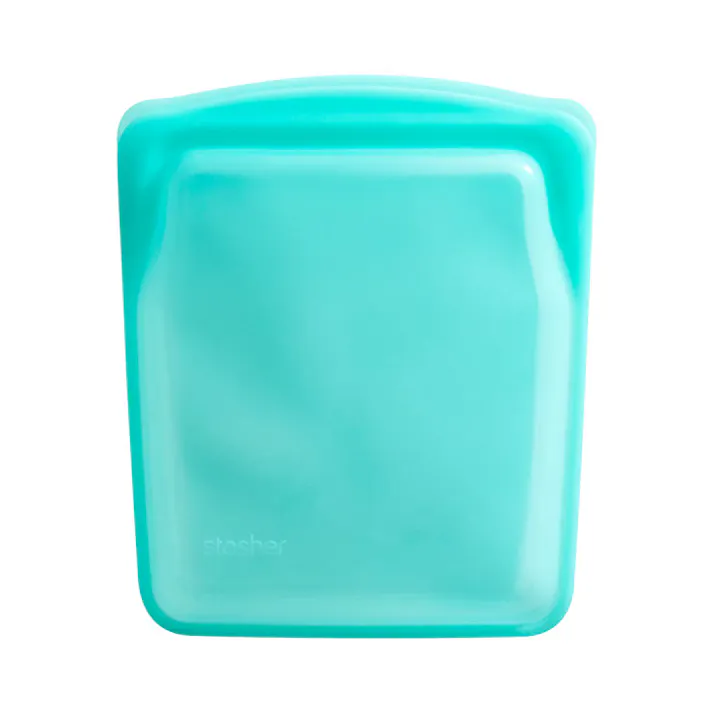 スタッシャー シリコーンバッグ EZクォート stasher EZシリーズ【シリコン 保存袋 保存容器 密閉 オーブン レンジ 食洗機対応 シリコンバッグ フリーザーバッグ ジップバッグ】 アクア