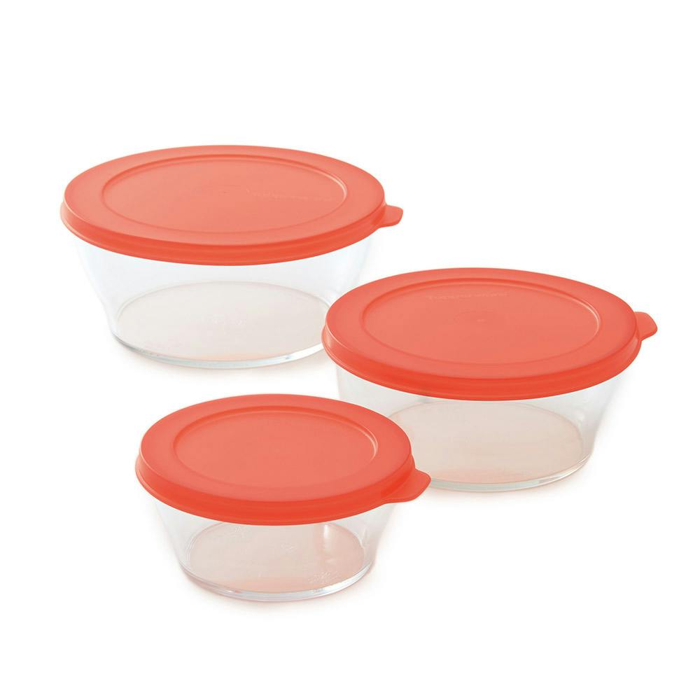 タッパー クリスタルディッシュ SML ギフト 3個セット Tupperware タッパーウェア B1144-00 【保存容器 セット 密封容器  プラスチック サラダボウル デザート 容器 シール容器 密閉 正規販売店】 | 保存容器 | ホームセンター通販【カインズ】